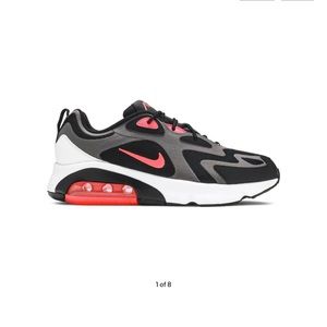 Air Max 200 'Thunder Grey Hot Punch' Size 6.5Y